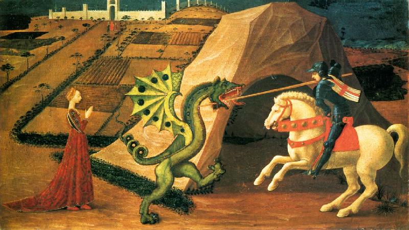 UCCELLO, Paolo St George and the Dragon qt China oil painting art